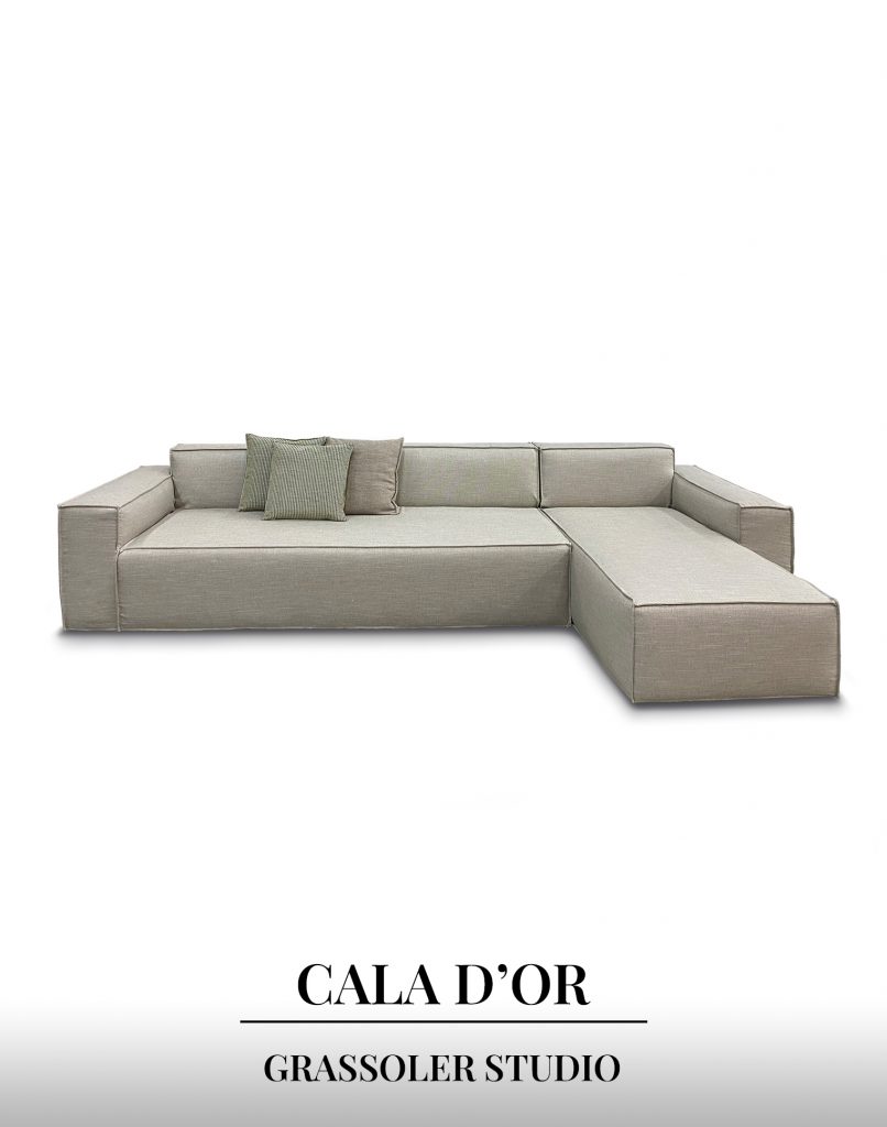 Cala d'or, modelo de sofás con líneas rectas