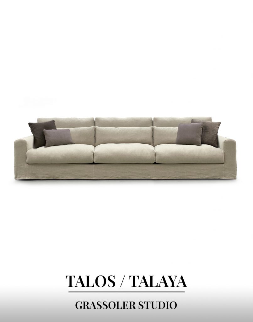Talos/talaya son sofás de Grassoler que pertenecen a la colección de Intelligent System y Etéreo