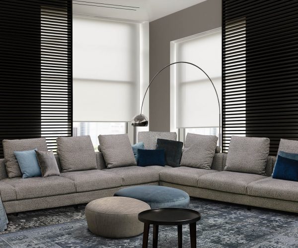 Interior of empty modern living room 3 D rendering