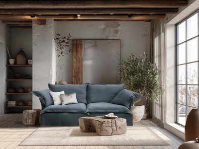 Spacious Living Room With Large Window